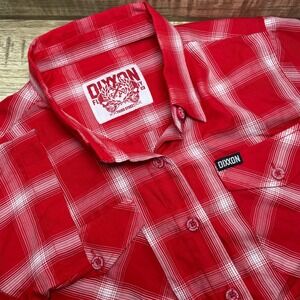 Dixxon Flannel Co The Third Street Womens Red White Plaid Bamboo Shirt M 4th USA